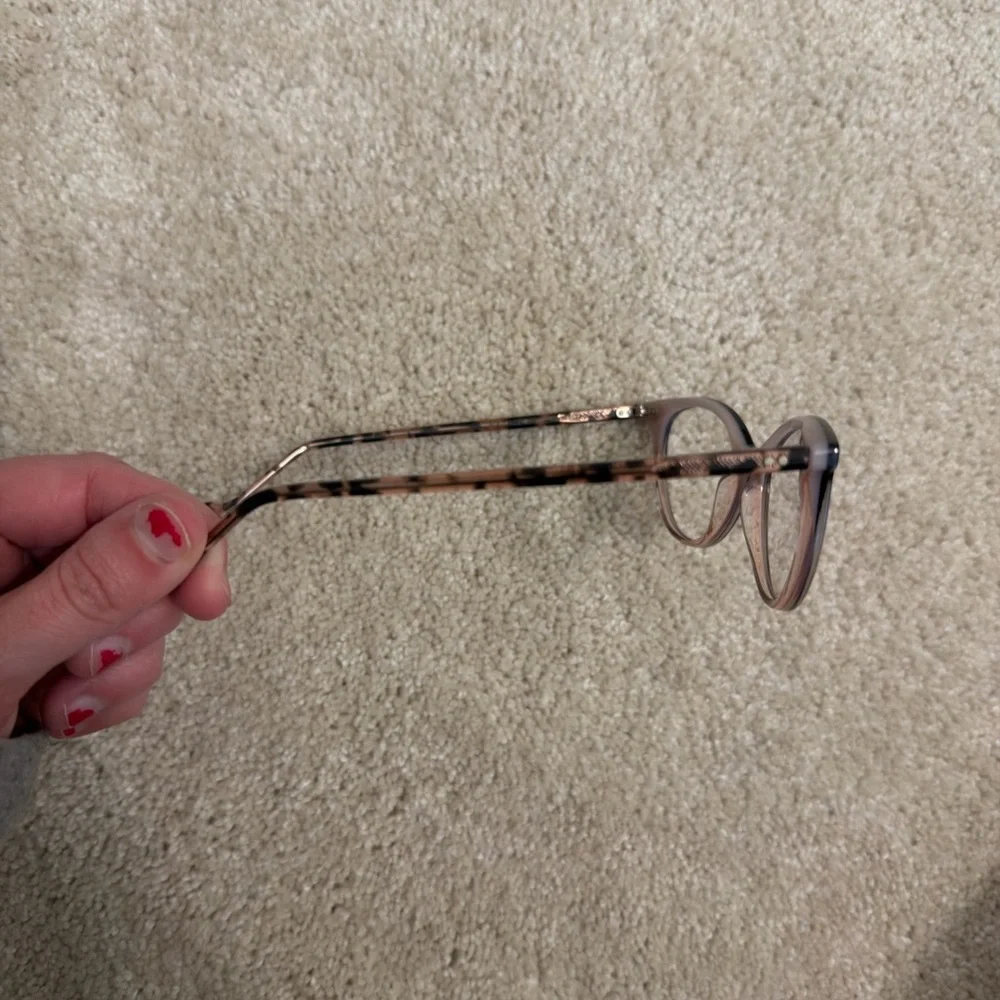 Jean lafont Two-Tone Cat Eye Glasses - Black and Blush - Picture 3 of 6